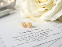 Flower Earrings Personalized Teacher Gift